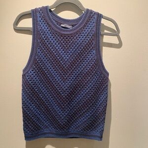 GAP Two-Tone Royal and Navy Knit Tank NWT